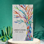 Colorful Tree Life Coach Business Card Visitenkarte
