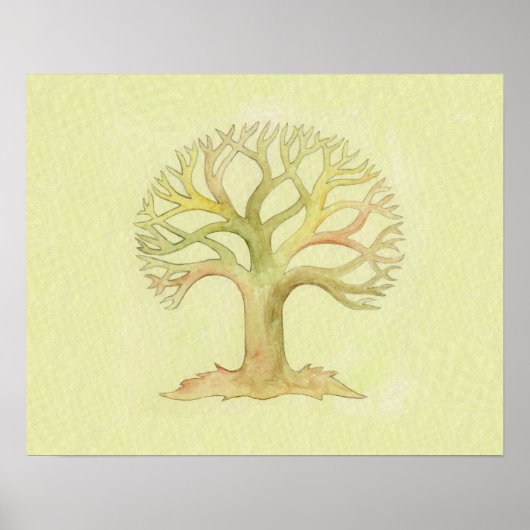 Colorful Tree of Life art print Poster (Vorne)