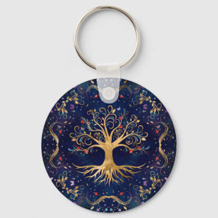 Colorful Tree of Life - Yggdrasil Schlüsselanhänger