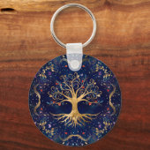 Colorful Tree of Life - Yggdrasil Schlüsselanhänger (Vorderseite)