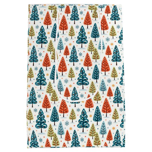 Colorful Trees Mittlere Geschenktüte (Rückseite)