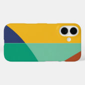 Colorful Trendy Modern iPhone Case (Rückseite (Horizontal))