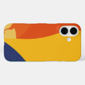 Colorful Trendy Modern iPhone Case (Rückseite (Horizontal))
