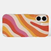Colorful Trendy Modern iPhone Case  (Rückseite (Horizontal))
