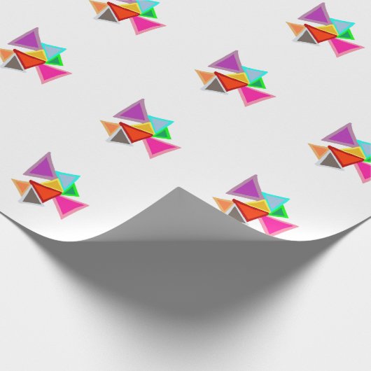 Colorful Triangles  Geschenkpapier (Ecke)