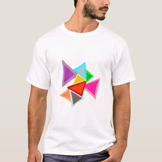 Colorful Triangles  T-Shirt (Vorderseite)