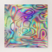 Colorful Trippy Holo Holographic Puzzle (Horizontal)