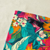 Colorful Tropical Flowers Pattern Strandtuch (Beispiel)