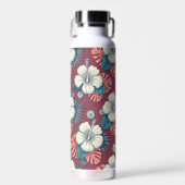 Colorful tropical flowers trinkflasche (Vorne)