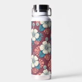 Colorful tropical flowers trinkflasche (Rückseite)