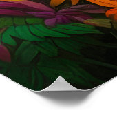 Colorful Tropical Island Paradise   Poster (Ecke)