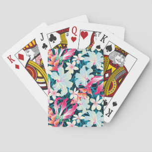 Colorful Tropical Pattern Spielkarten