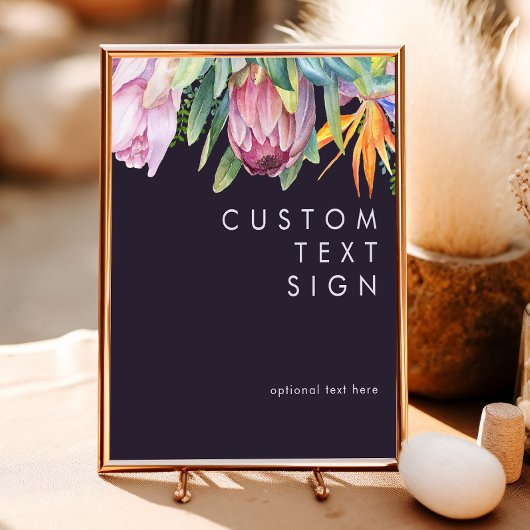 Colorful Tropical | Purple Cards and Gifts Custom Poster
