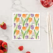 Colorful Tulip Pattern Serviette (Beispiel)