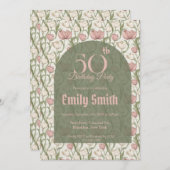 Colorful Tulip Themed Beach Party Einladung (Vorne/Hinten)