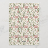 Colorful Tulip Themed Beach Party Einladung (Rückseite)