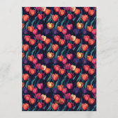 Colorful Tulip Themed Her Birthday Einladung (Rückseite)