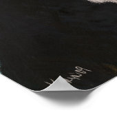 Colorful Tuxedo Cat Poster (Ecke)