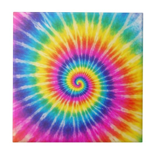 Colorful Tye-Dye  Fliese (Vorderseite)