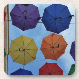 Colorful umbrellas getränkeuntersetzer