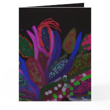 Colorful Undersea Large Greeting Card