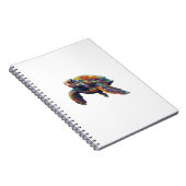 Colorful underwater sea turtle dreamlike beautiful notizblock (Rechte Seite)
