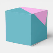 Colorful Unique Custom Bridal Shower Thank You Geschenkschachtel (Rückseite)