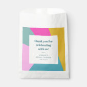 Colorful Unique Custom Bridal Shower Thank You Geschenktütchen (Vorderseite)