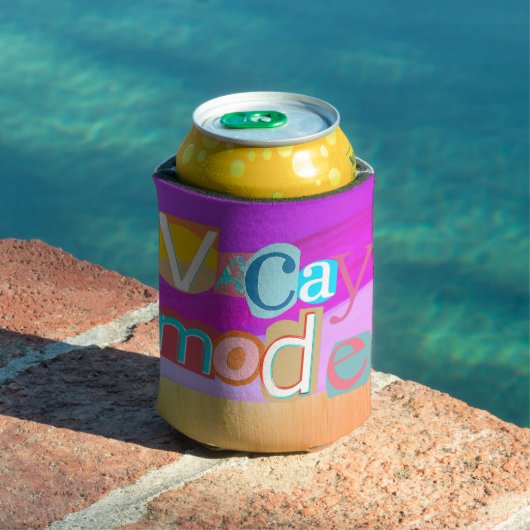 Colorful Unique Retro Vacay Mode Dosenkühler (In Situ Pool)