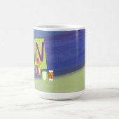 Colorful Unique Retro Vacay Mode Kaffeetasse (Mittel)
