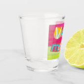 Colorful Unique Retro Vacay Mode Schnapsglas (Links)