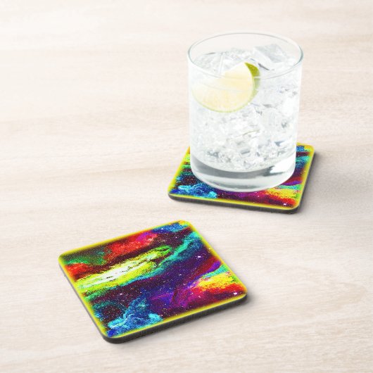 Colorful Universe Art. Jetzt kaufen Getränkeuntersetzer (Rechte Seite)