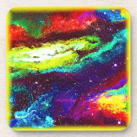Colorful Universe Art. Jetzt kaufen Getränkeuntersetzer (Vorderseite)