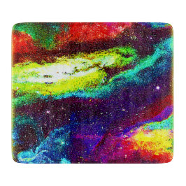 Colorful Universe Art. Jetzt kaufen Schneidebrett