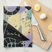 Colorful Urban Graffiti Pattern (10) Geschirrtuch (Viertel Falte)