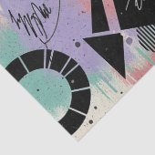 Colorful Urban Graffiti Pattern (10) Seidenpapier (Detail)