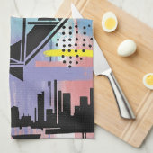 Colorful Urban Graffiti Pattern (11) Geschirrtuch (Viertel Falte)