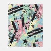 Colorful Urban Graffiti Pattern (12) Fleecedecke (Vorderseite)