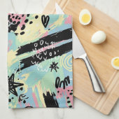 Colorful Urban Graffiti Pattern (12) Geschirrtuch (Viertel Falte)