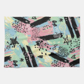 Colorful Urban Graffiti Pattern (12) Geschirrtuch (Horizontal)