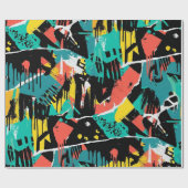 Colorful Urban Graffiti Pattern (13) Geschenkpapier (Flach)