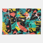 Colorful Urban Graffiti Pattern (13) Geschirrtuch (Horizontal)