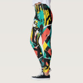 Colorful Urban Graffiti Pattern (13) Leggings (Links)