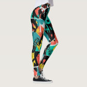 Colorful Urban Graffiti Pattern (13) Leggings (Rechts)