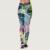 Colorful Urban Graffiti Pattern (1) Leggings (Rückseite)