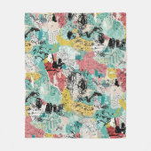 Colorful Urban Graffiti Pattern (2) Fleecedecke (Vorderseite)