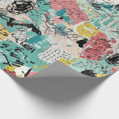 Colorful Urban Graffiti Pattern (2) Geschenkpapier (Ecke)