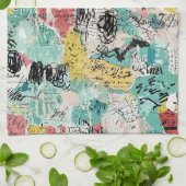 Colorful Urban Graffiti Pattern (2) Geschirrtuch (Gefaltet)