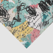 Colorful Urban Graffiti Pattern (2) Seidenpapier (Detail)