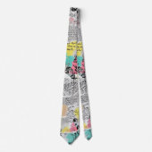Colorful Urban Graffiti Pattern (3) Krawatte (Vorderseite)